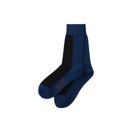 Yohji Yamamoto 1 Pack Синий/Черный Унисекс MID Носки до икры