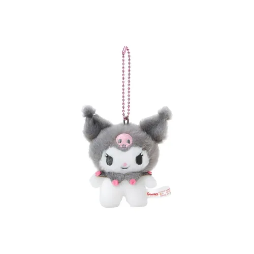 Санрио Kuromi Дофаминовая одежда Клетчатый Куклы Плюшевый Брелок 9 см Высота