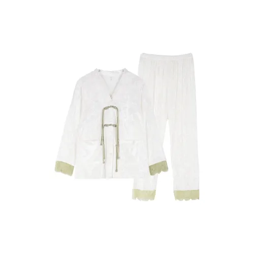 Xuan Liang Pajama Комплект Женский Кремовый Белый