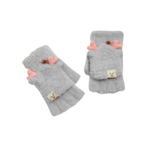 NOMK Полиэстер Трикотаж Перчатки Женские Серый Бежевый Розовый Хаки