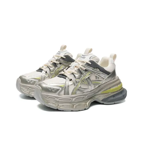 ZHR Амортизация Износостойкие Низкие Топ Кроссовки с Толстой Подошвой Женские