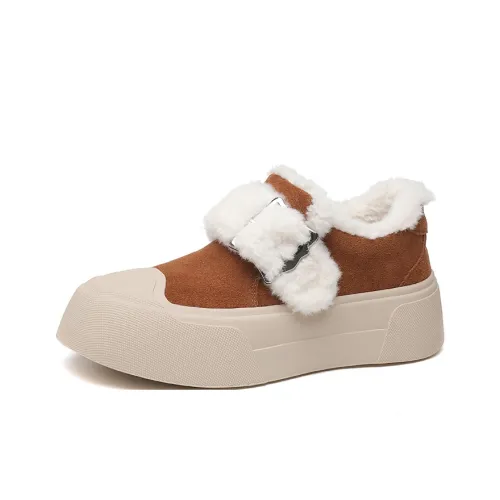 Devanro Термический Увеличение Высоты Устойчивый к Износу Противоскользящий Низкий Топ Повседневная Обувь Женская