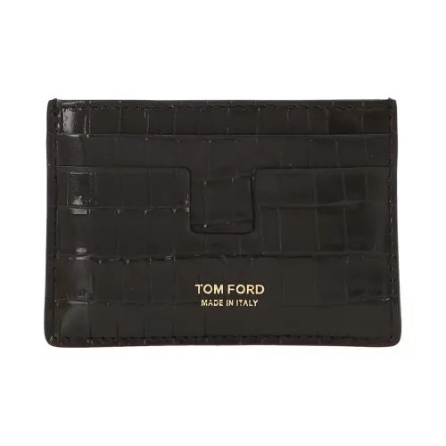 TOM FORD Коровья кожа Держатель для карт Мужской Коричневый