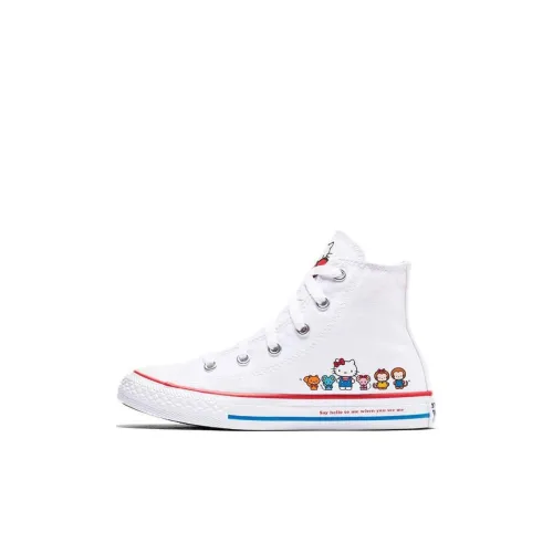 Hello Kitty x Converse Chuck Taylor Hi High Топ Kids Кеды Белый Дети Возраст 3-7 лет