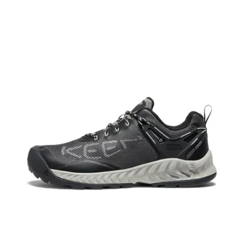 KEEN NXIS EVO Slip-Resistant Abrasion-Resistant Low-Top Hiking Shoes Men's Black KEEN NXIS EVO противоскользящие устойчивые к истиранию низкий топ походная обувь мужской черный