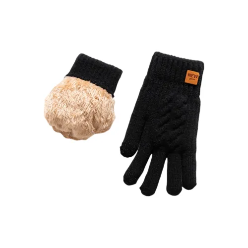 NOMK Акриловые вязаные перчатки Мужские Черный Серый Темно-синий Хаки