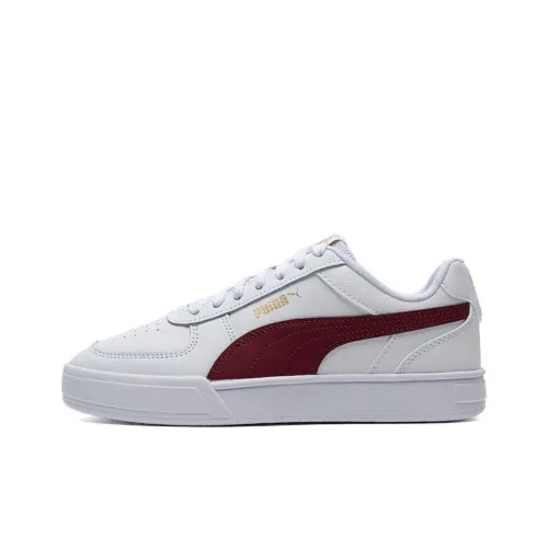 PUMA Caven Low Топ Скейтборд Кроссовки Унисекс Белый Красный