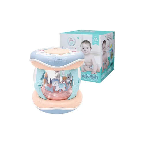 WANWEIMAN Многофункциональный Музыкальный и Световой Набор для Раннего Образования с Электрическими Ручными Барабаном для Детей