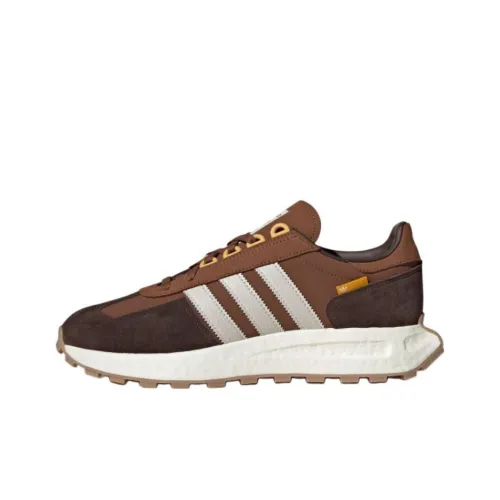 Adidas Originals Retropy E5 Беговые кроссовки Низкий топ Коричневый/Умбра/Желтый Унисекс