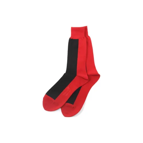 Yohji Yamamoto 1 Pack Красный/Черный Унисекс MID Носки до икры