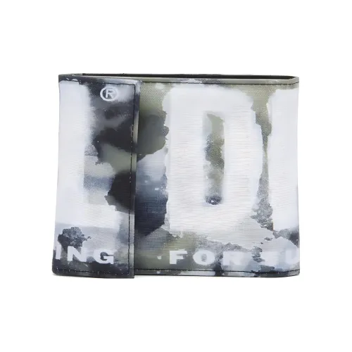 DIESEL Полиэстер Кошелек Мужской Белый и Зеленый