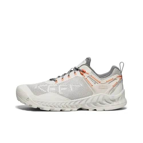 KEEN NXIS EVO Slip-resistant Abrasion-resistant Low-top Hiking Shoes Men's White KEEN NXIS EVO Противоскользящий Устойчивый к истиранию Низкий верх Походная обувь Мужская Белый