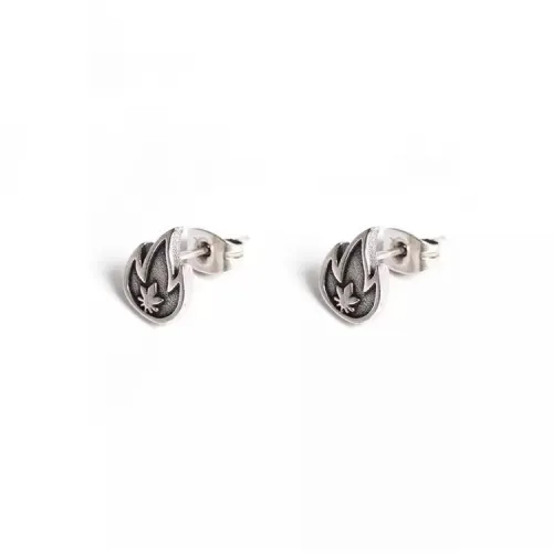 LuluCanaan Титановые стальные серьги-гвоздики унисекс