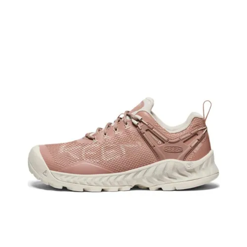 KEEN NXIS EVO Slip-resistant Abrasion-resistant Low-top Hiking Shoes Women's Pink KEEN NXIS EVO Противоскользящий Устойчивый к истиранию Низкий Топ Походная обувь Женская Розовая