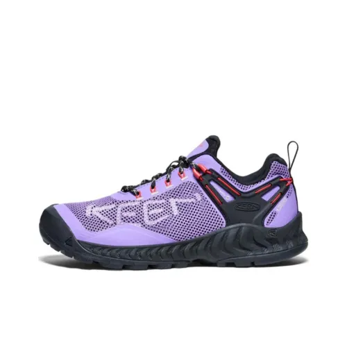 KEEN NXIS EVO Slip-resistant Abrasion-resistant Low-top Hiking Shoes Women's Purple Black KEEN NXIS EVO Противоскользящий Устойчивый к истиранию Низкий верх Походная обувь Женская Фиолетовый Черный