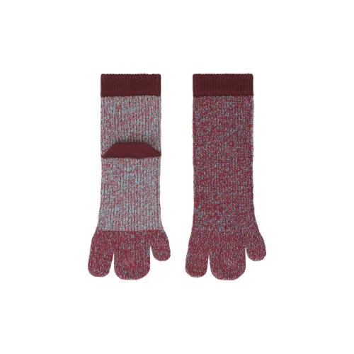 Homme Plissé Issey Miyake FW24 Носки Crew Мужские 1 Пачка Бордовый