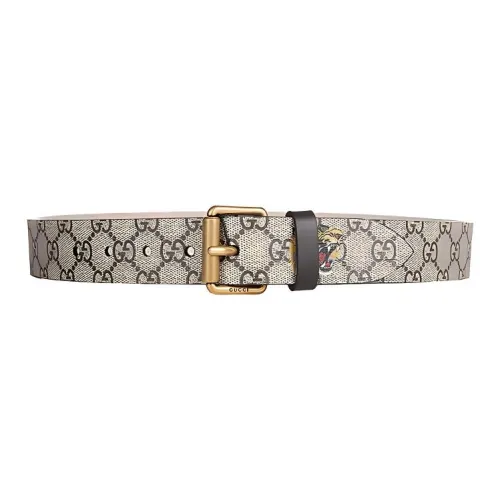 GUCCI Canvas Кожаные ремни Мужской Ширина 3,5 см