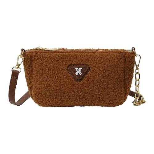 Single Warehouse Сумки через плечо из искусственной овечьей шерсти сумка на плечо женская белый хаки коричневый