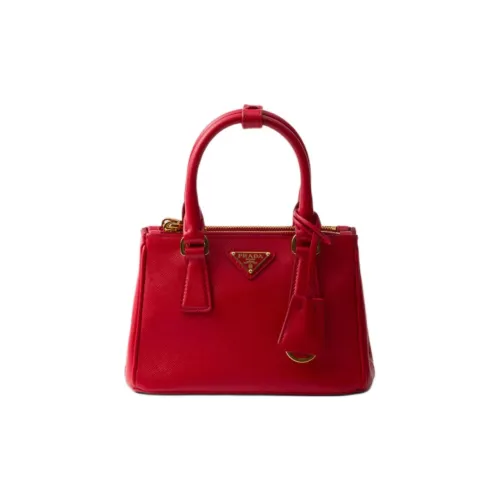 PRADA Galleria Killer Bag Сумка через плечо из кожи сумка Extra Mini женская красная