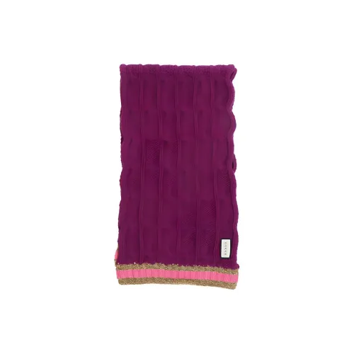 GUCCI Шерпа из трикотажа Шарфы Женские Фиолетовые