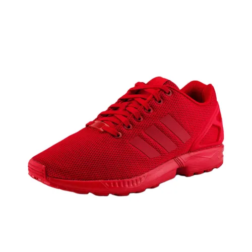 Adidas Originals ZX Flu Slip-resistant Abrasion-resistant Low Top Casual Running Shoes Men's Red Adidas Originals ZX Flu Противоскользящий Устойчивый к истиранию Низкий Топ Повседневные Беговые Кроссовки Мужские Красные