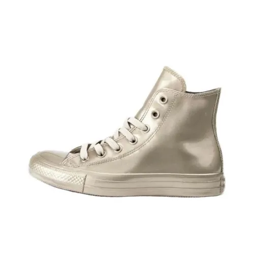 Converse Chuck Taylor All Star Slip Resistant Abrasion Resistant High Топ Скейтборд Кроссовки Женские Светло-Золотые