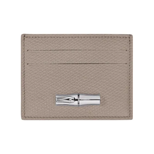 LONGCHAMP Le Roseau Телячья кожа Держатель для карт Женские Грязно-коричневый