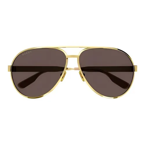 GUCCI Металл Aviator Солнцезащитные очки Мужские Золотые
