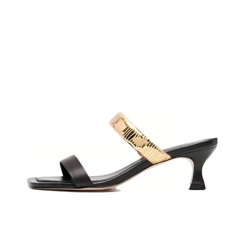 Schutz Слипоны Женские Черный Золото