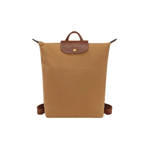 LONGCHAMP Le Pliage Переработанный полиамид Рюкзак Средний Женский Коричневый