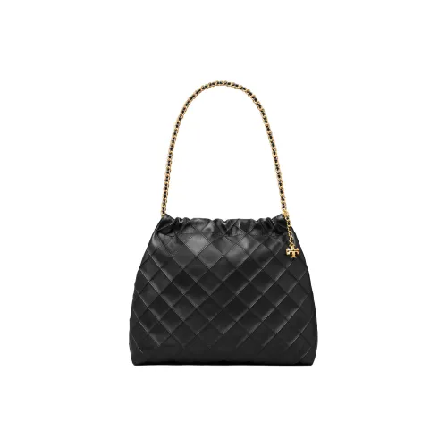 Tory Burch Fleming Sheepskin Сумка через плечо Женская Черная