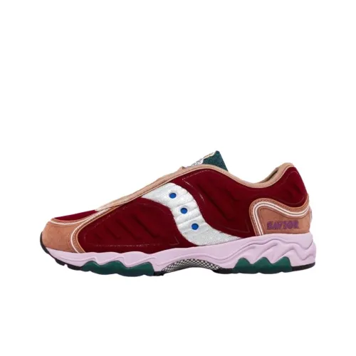 Jae Tips x Saucony Slip Resistant Abrasion Resistant Низкий Топ Повседневная обувь Унисекс Красный