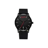 Модные мужские черные часы минималистского стиля