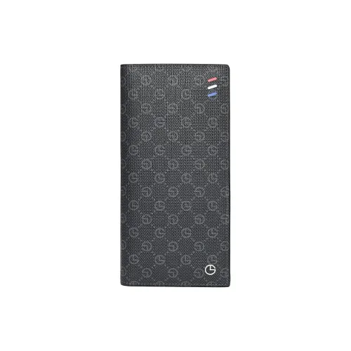 GOLDLION PVC Универсальный Длинный Кошелек Мужской Черный