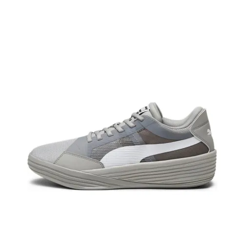 PUMA Slip-resistant Abrasion-resistant Low-top Basketball Shoes Unisex Gray PUMA Противоскользящие Аbrasion-resistant Низкие Кеды для баскетбола Унисекс Серый