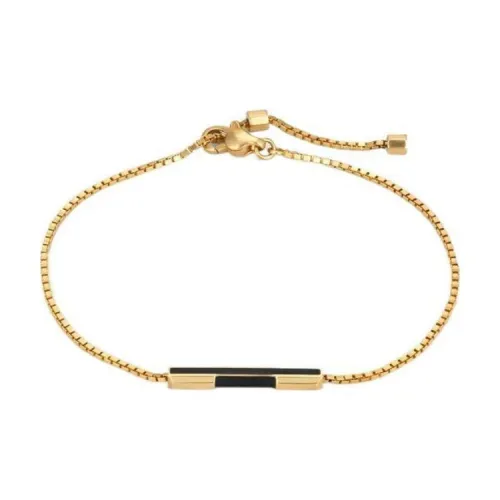 GUCCI Link to Love Series Браслеты Черный/золотой Женские