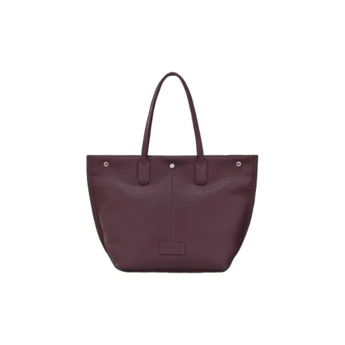 LONGCHAMP Телячья кожа с текстурой Тот Сумка Сумка для покупок Сумка через плечо Сумка Большая Женская Темно-фиолетовая