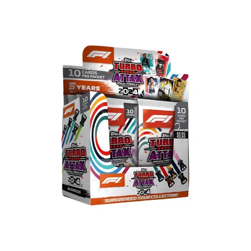 Topps Formula 1 Turbo Attax Game Коллекционная спортивная карточная игра целая коробка