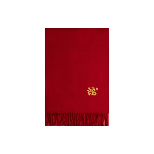 Shanghai Story Sheep Wool Knit Шарфы Унисекс Бордовый