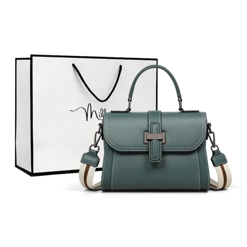 MILLIE'S Сумка из коровьей кожи с синтетической кожей сумка через плечо сумка на плечо средний размер женский светло-синий черный кофейный