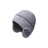 Светло-серый [Теплоизоляционные наушники — меховые капюшоны — ветрозащитные — холодостойкие]