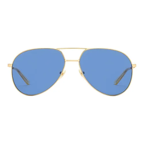 GUCCI Сплав Aviator Солнцезащитные очки Унисекс Золото