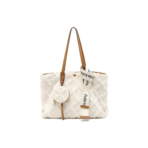 PAYOT Фальшивая плюшевая сумка на плечо стандартная женская экрю