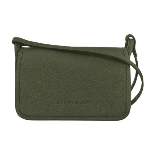 LONGCHAMP Le Foulonné Коровья кожа Сумка через плечо Экстра Маленькая Женская Хаки Зеленая