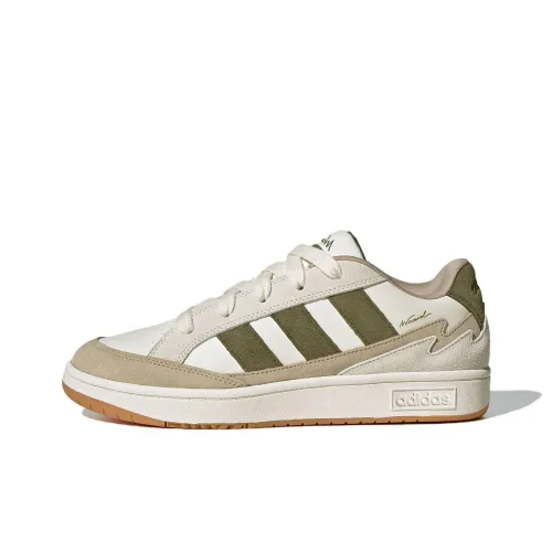Adidas WCARD ADV Slip-resistant Abrasion-resistant Low Top Skateboard Shoes Unisex White Green Brown Adidas WCARD ADV Противоскользящие Износостойкие Низкие Кроссовки для скейтбординга Унисекс Белый Зеленый Коричневый