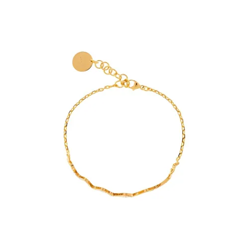 Marni Латунь Стекло Rhinestone Bracelets Женские Золото