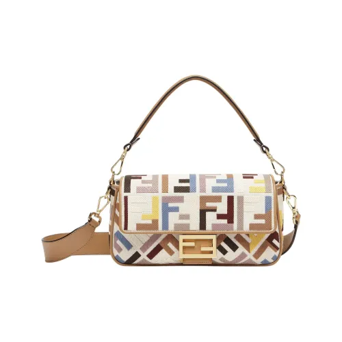 FENDI Baguette Холщовая сумка сумка через плечо сумка для женщин многоцветная
