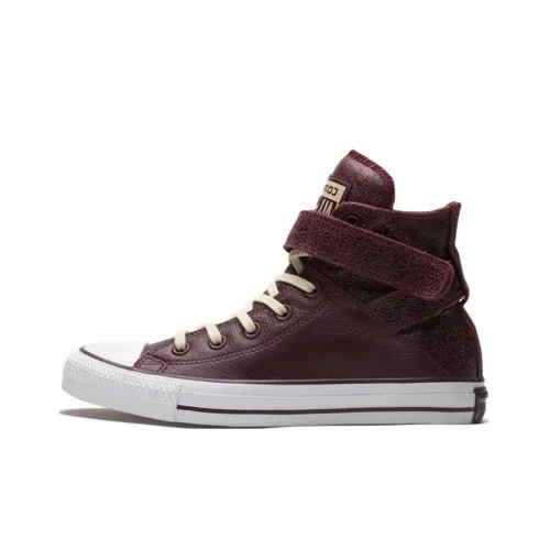 Converse CHUCK Slip-resistant Abrasion-resistant High Top Skateboarding Shoes Women's Red Конверс ЧАК Тейлор Slip-resistant Abrasion-resistant Высокие Кроссовки для скейтбординга Женские Красные