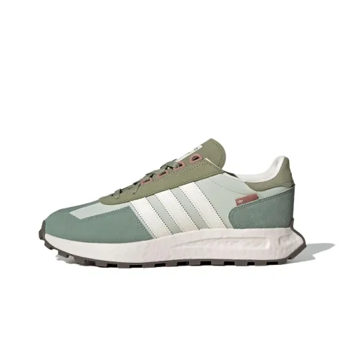 Adidas Originals Retropy E5 Устойчивые к истиранию низкие беговые кроссовки для женщин зеленые и белые