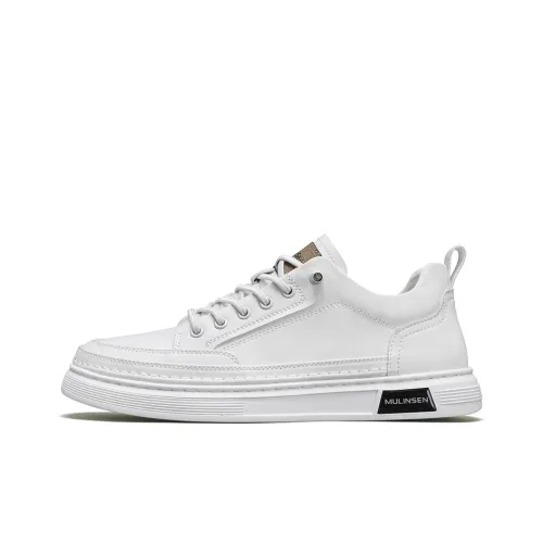 Mulinsen Летний Легкий Легко чистится Обувь для похудения Подходит для поездок на работу Белые кроссовки